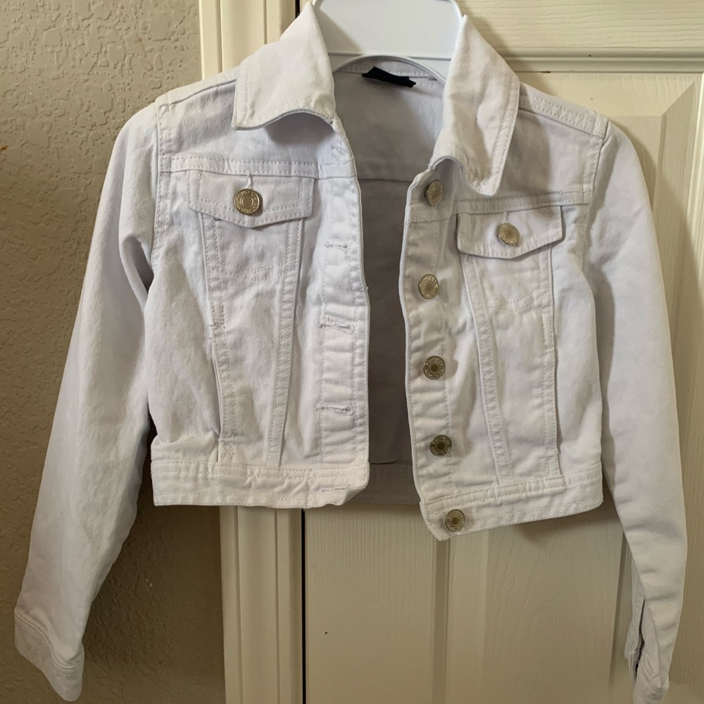 Girls white denim size 6/6X